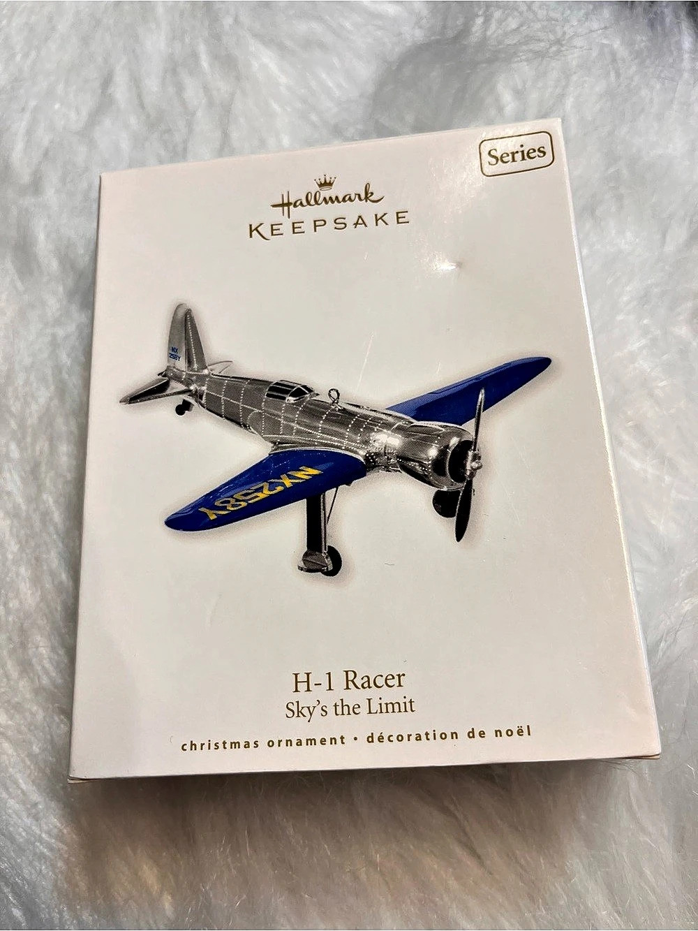 Hallmark Keepsake H-1 Racer Sky's the Limit Blue & Silver Ornament 2010 NEW